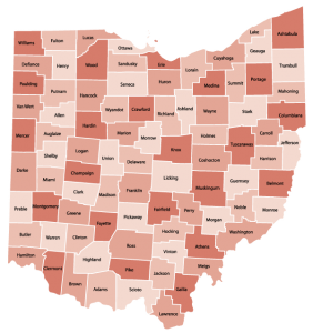 Ohio Prevailing Wage Rates By County for the Building Trades